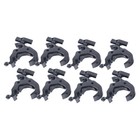 8pcs 330lbs Heavy Duty Stage Lighting Clamps Dj Light Truss Clamp Set Black