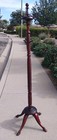 Victorian Mahogany Coat Rack Hall Tree Iron Hooks