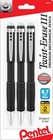 Pentel Twist Erase Iii Mechanical Pencil 0 7mm Hb Lead Black 3-pack