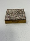 Vntg Rare Tradition Powder Compact Lucite Colorful Sparkle Confetti Puff Screen