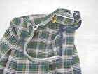 Girls R k Green Plaid Box Pleat Uniform Skirt Teen Sizes 6 Teen - 16 Teen