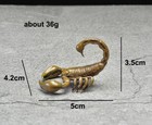 Brass Scorpion Animal Statue Small Sculpture Tabletop Figurine Home Decor Gifts