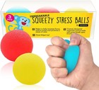 Pack Of 3 Emoji Squishy Stress Balls - Safe Sensory Toys For Kids   Adults