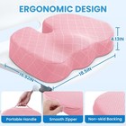 Tushguard Office car Seat Cushion Non Slip Sciatica   Back Coccyx Tailbone Pain