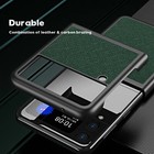 Luxury Case For Samsung Galaxy Z Flip 3 5g Shockproof Leather Hybrid Cover