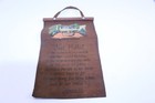 Vintage Wall Hanging Souvenir Leather Hand Painted Art 11  X 6 3 4 
