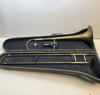 Vintage Soviet Ussr Tenor Trombone Leningrad Factory - Brass Slide With Case