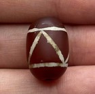Genuine Ancient Sassanian Etched Carnelian Agate Bead - 4th Century