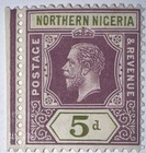 Travelstamps  1912 Northern Nigeria Stamps Kgv  Mint  Original Gum  Hinged  5 D