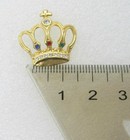 Royal Crown Crystals Lapel Pin  a793 