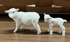 Hagen Renaker Vintage Miniature Sheep Figurines Mother Ewe And Baby Lamb