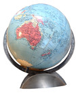Excellent 1938 10  Replogle Precision Globe   siam  Art Deco