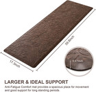 Kmat Kitchen Mat Cushioned Anti-fatigue Floor Mat Waterproof Non-slip Standing W