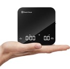 Rechargeable Mini Coffee Scale With Timer  2kg 0 1g    timing White   