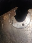 Steel Circular Saw Blade 12-8 Silver Large Industrial Cutting Tool Refurbished