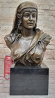 Handcrafted Signed Artwork  Museums Quality Woman Bronze Statue Decor Sculpture