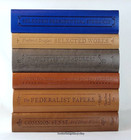 Common Sense  Federalist Papers  Constitution  3  set Of 6 Leather Book Set New 