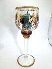 Yankee Candle  Hand Blown Crackle Glass  Votive Candle Holder - 8 75 Inches Tall