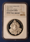 2014 Silver Piedfort Proof   5 Coin  queen Anne  Ngc Graded Pf70 With Case   Coa