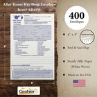 After Hours night Key Drop Envelope  6  X 9   Peel   Seal  28lb White  400ct