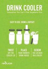Reduce Can And Bottle Cooler 4-in-1 Stainless Steel  14 Oz Multi-use Color White