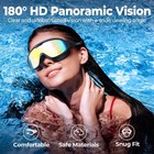 2pc Adult Swim Goggles Anti-fog Uv Protection Wide View For Men Women Youth Pool