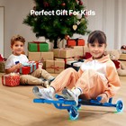 Ride On Scooter 132 Lbs Powered By Zig-zag Motion Drift Cart For Kids Ages 4 