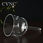 440hz 6  F Heart Chakra Handle Clear Quartz Crystal Singing Bowl Case Sound Heal