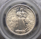 1937 Commemorative  roanoke  Silver Half Dollar 50c Pcgs Ms66  755 Gem Bu Ecc c
