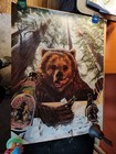 Lot Of 4 Vintage Beer Advertising Poster Grizzly  Moosehead Lowenbrau Gc Lot  8