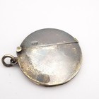Antique Silver Vesta Case Chester 1905 William Neale Circular Round Thin Edwardi