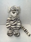 Jellycat Bashful Snow Tiger Medium 12    Plush Stuffed Retired White Grey
