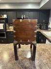 Antique Chinese Chest On Stand Lined With Chinese Paper 24 5x16 25x13 25