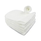 5pcs Cotton Cloth Baby Diapers Inserts Liners 3 Layers Reusable Newborn Nappy E
