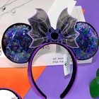 Loungefly Disney Parks 2025 Halloween Spiderweb Minnie Sequin Ears Headband