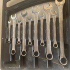 Vtg Stanley 20 Piece Combination Wrench Set With Case Sae Mm Standard And Metric
