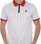 Fila Vintage Bjorn Borg Bb1 Polo Tennis Shirt - 100  Cotton - White red blue