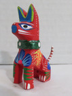 Mini Dog cat Alebrije  Oaxacan Wood Carving Folk Art Oaxaca Mexico
