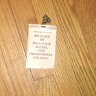 Vintage Nirvana In Utero Rip Kurt Cobain Laminated Commemorative Promo Pass Rare