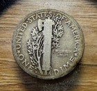 1920-d Mercury Dime - Actual Silver Coin Shown - Free Shipping   Tracking Inv385