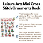Leisure Arts Mini Cross Stitch Ornaments - Cross Stitch Pattern Kits Including
