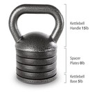 Apex By Marcy Adjustable Cast Iron Kettlebell Apkb-5009