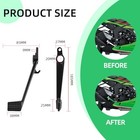 Rear Brake Pedal For Zx6r cnc Aluminum Foldable Motorcycle Foot Brake Black