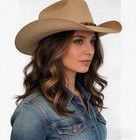 Women Dark Brown W gold Highlight Ombre Shoulder Length Curly Hair Wig-   