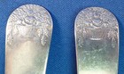 Basket Of Flowers Coin Silver New York Ss   S Baldwin 2 Teaspoons