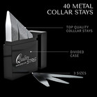 Quality Stays Metal Collar Stays For Men     Set Of 40 Dress Shirt Collar Stays Fo