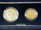1994-s Proof World Cup 2 Coin Set Silver Dollar   Clad Half Box And Coa