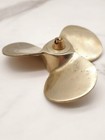 Vintage Brass Boat Propeller Nautical Decor