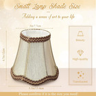 10 Pcs Clip-on Small Chandelier Lamp Shades  Golden