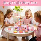 Tea Party Set For Toddlers   Little Girls Ages 3-6     Princess Pretend Play Ki   